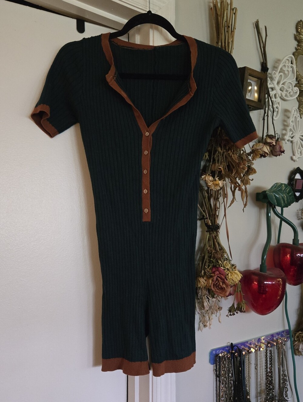 Free People One Piece Ribbed Singlet Onesie Knit Jumpsuit